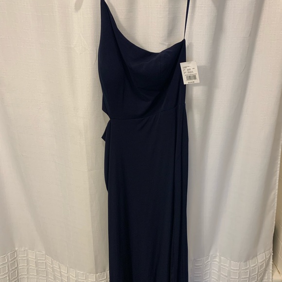 NWT One Shoulder Jersey Sheath Dress w/ Cutouts - Picture 2 of 5